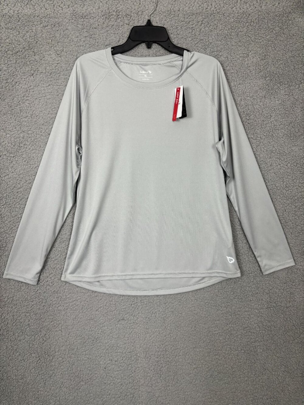 Baleaf Gray Long Sleeve Shirt UPF 50+ Performance Activewear Run/Workout XL NWTs